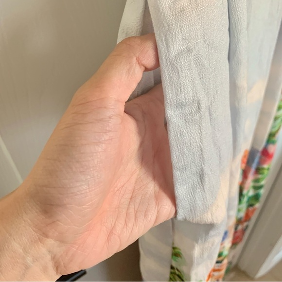 🌴 ZARA Printed Knot Top Midi Skirt Set Colorful Vibrant Art Scenery Print XS - Picture 12 of 16